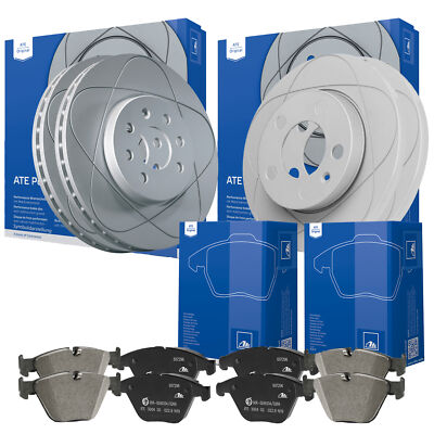 ATE BREMSSCHEIBEN POWERDISC + BREMSBELÄGE FORD MONDEO IV VORN Ø300 HINTEN Ø302