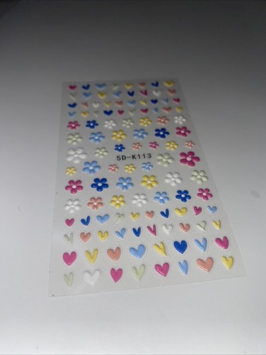 4 Sheets Easter Spring Nail Art Stickers Bunny 3D Self-Adhesive Nail Stickers - Picture 3 of 7