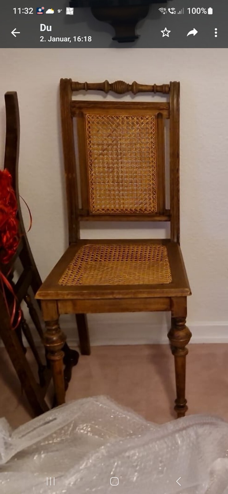 gründerzeit/historismus zwölf esszimmer stühle holz massiv gebraucht