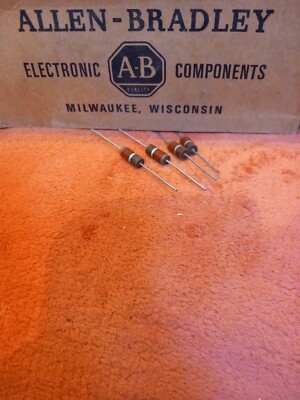 4 Stück - Allen-Bradley 1,2k 1200 Ohm 2W 10% Carbon Widerstand Original USA NOS