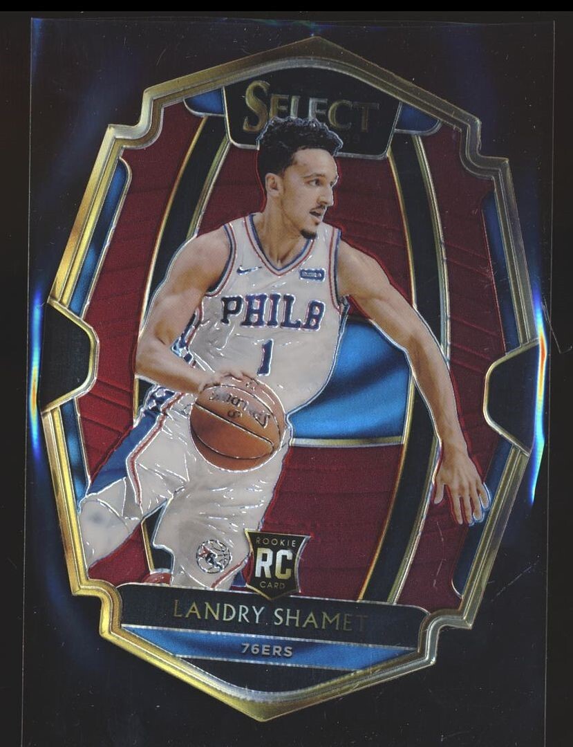 2018-19 SELECT RED PREMIER LEVEL DIE CUT /175 ROOKIE LANDRY SHAMET 76ERS
