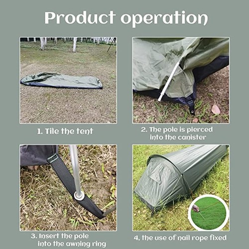 Camping Tent Waterproof Ultralight Portable For Waterproof Windproof Hiking NEW - Picture 5 of 15