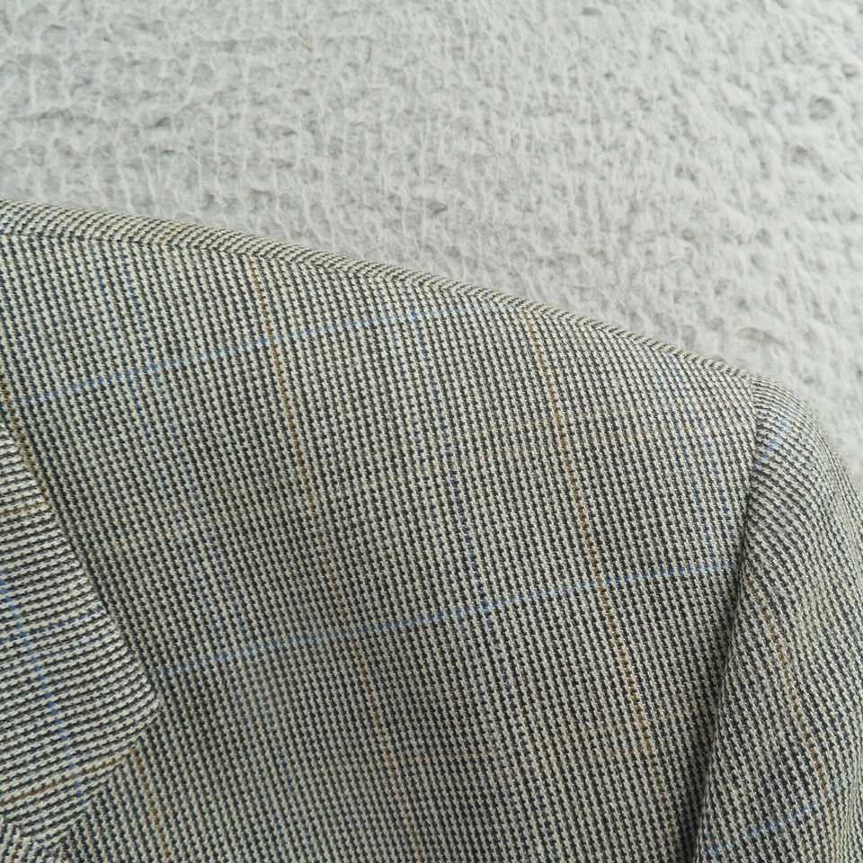 Ralph Lauren Chaqueta Deportiva Abrigo Blazer Hombre 42S Gris Seda Lana Tres Botones Foto 4 de 4