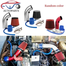 3" Car Cold Air Intake Filter Induction Kit Pipe Power Flow Hose System 76mm
