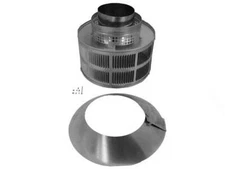 Majestic SL1100 Series Chimney Pipe - TR11 Chimney Cap and Storm Collar