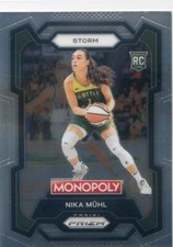 2024 Panini Monopoly Prizm WNBA NIKA MUHL RC ROOKIE #4 BASE CARD STORM