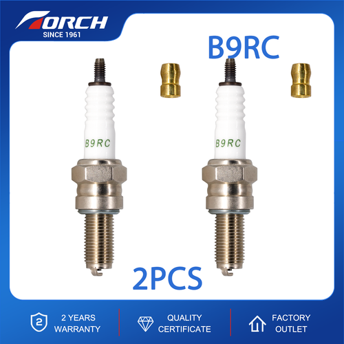 2pcs B9RC TORCH Spark Plug Replace for NGK CR9E for Bosch UR08CC Denso IU01-27