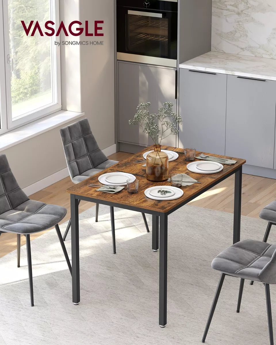 Rustic brown dining table deals