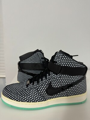 ⭐︎Nike AIR ⭐︎ブラックウェア　ゴルフ⭐︎160/84A M size Nike AF-1 Air Force Ultra Force Mid Polka Dot Black Sail Wmn