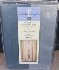 Linens N Things Majesty Dupioni 100% Silk Stripe Tailored Panel~42" x 84"~New