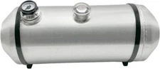 Fuel Tank w/Gauge 10''x26'' 9 Gallons 1/4 NPT Spun Aluminum Center Fill Gas Tank