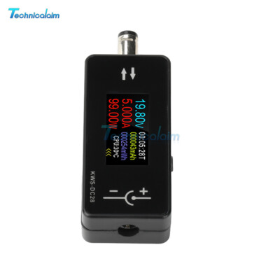 0.96'' TFT Digital Voltage Ammeter Power Meter DC 4~30V 0~12A DC5.5*2.5 interface