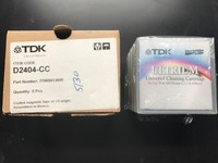 Nib: Lot 4 Tdk Ultrium Lto Universal Cleaning Cartridge Tapes Lto-1, 2, 3, 4 P4 Nib: Lot 4 Tdk Ultrium Lto Universal Cleaning Cartridge Tapes Lto-1, 2, 3, 4 P4