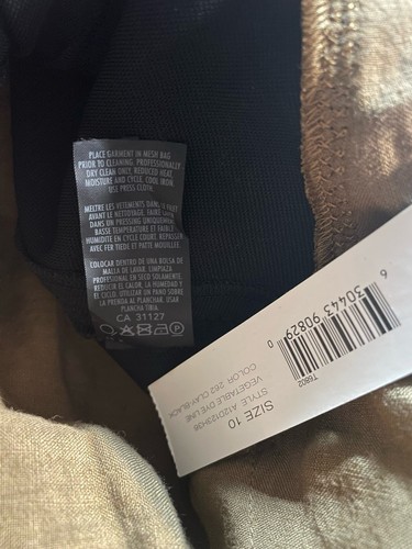 Nuevo $2695 L Donna Karan Etiqueta Negra Colección Avant Garde Vestido Deconstruido 10 - Imagen 18 de 24