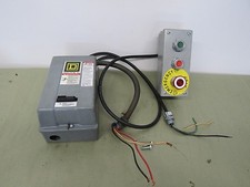 Square D Start, Stop, Emergency Button & Breaker CNC Lathe Drill Press B507