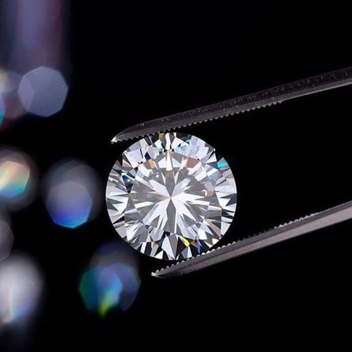 Natural D Color 6Ct Certified Lab-grown Diamond Round Cut VVS1 Clarity