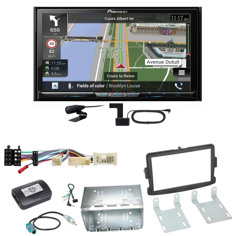 Pioneer AVIC-Z830DAB Navigation Bluetooth Einbauset für Dacia Duster Lodgy Logan - Bild 1 von 1