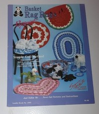 Basket Rag Rugs Rugpoint Simple Coil Method Suzanne McNeill Leaflet Pattern 1986