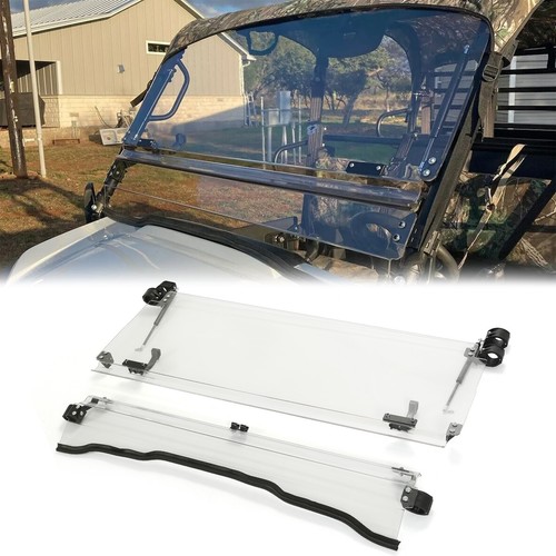 For 2015+ Kawasaki Mule Pro FXT FX DX 2-in-1 Flip Windshield Scratch Resistant - Picture 21 of 21