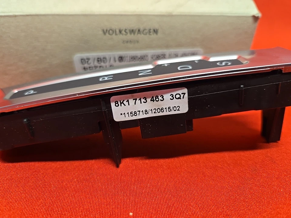 Indicador de palanca de cambios Audi 2008-2012 OEM transmisión automática configuración PRND+-S Foto 3 de 4