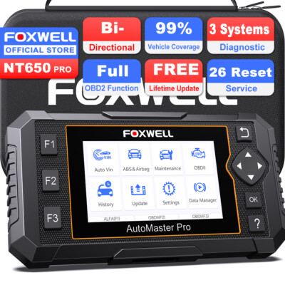 FOXWELL OBD2 Scanner BAT DPF SRS OIL TPS EPB TPMS OIL Resets Car Diagnostic Tool