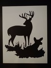 Deer Buck Doe in Grass 8.5" x 11" Sheet Custom Stencil FAST FREE SHIPPING