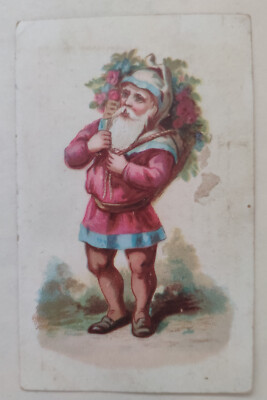 Chrombild AUX ARBEITER CHARLEVILLE Weihnachtsmann Santa Claus Father Christmas