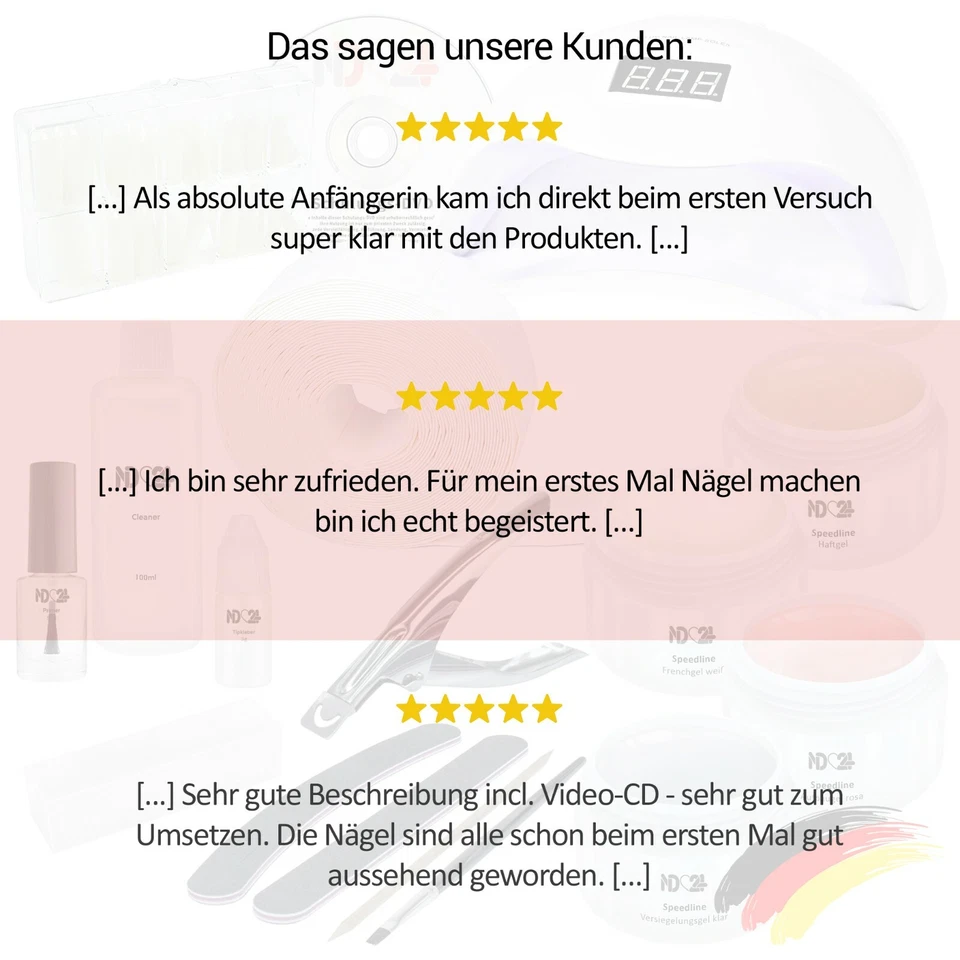 Starter Set Nagel UV LED Farb Gel Lampe Fräser Studio Nail Art Glimmer Glitter - Bild 4 von 4