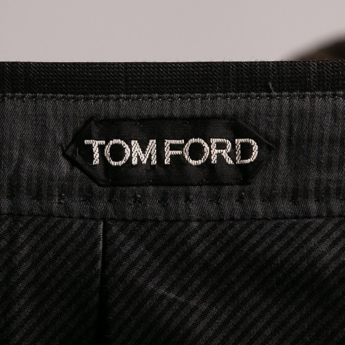 Toller $ 8450 Tom Ford Wolle Kariert 3-Teiler Anzug Blazer Hose Weste Grau 38US/48IT - Bild 11 von 22