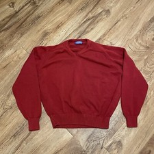 Vintage Pendleton Country Traditionals Red Sweater Mens Size XL Long Sleeve Knit