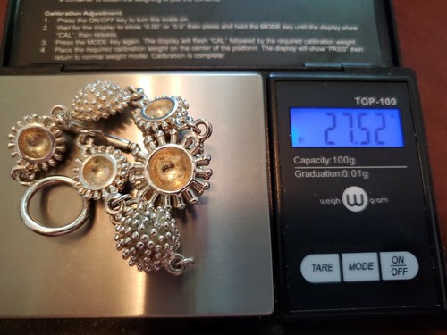 Bracciale unico in argento sterling 925 a punta piccola 7" - Foto 5 di 5