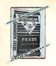 Simonsen Feeds Mill Rendering Plant Quimby Iowa metal tin sign best wall decor