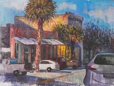 Original Oil Micanopy Florida Historic Small Town US Contemporary Realism Modern