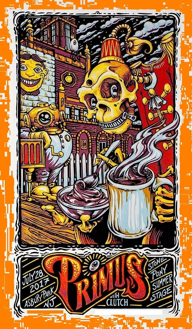 2017 CLUTCH CONCERT POSTER WALL ART PRINT ASBURY PARK NEW JERSEY