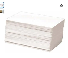 Plastico PVC Blancas CR80 de 30 Mil Para Impresoras Tarjetas de Identificacion