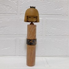 VINTAGE KOKESI  a girl in a kimono Traditional Japanese Wood Craft Doll?Retro