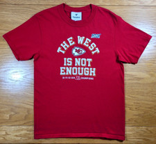 Kansas City Chiefs T-Shirt Youth Large Red 2019 AFC Division Champs - SOLD AS IS