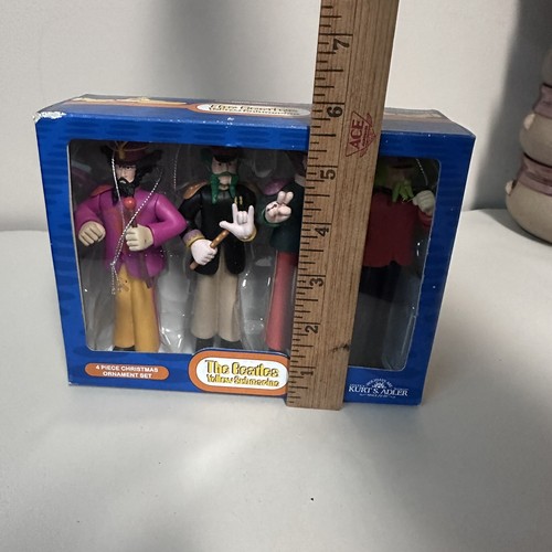 NIB Kurt S Adler The Beatles Yellow Submarine Sgt Pepper Band Ornaments - Picture 8 of 8