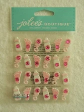 Jolee's Boutique 24 pc dimensional stickers - BABY GIRL ICON REPEATS