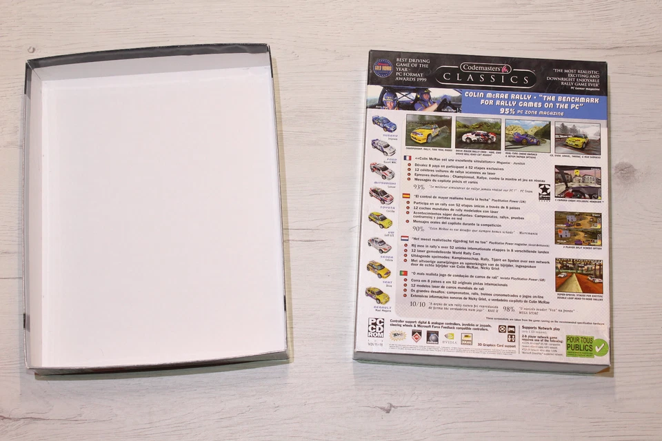 PC CD-ROM BIG BOX "COLIN MCRAE RALLY" CODEMASTERS CLASSICS CAJA GRANDE 1999 - Imagen 4 de 4