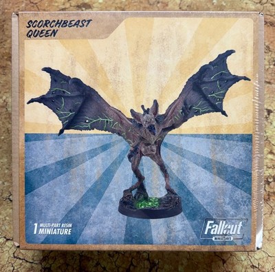 Fallout Miniatures Scorchbeast Queen Resin Tabletop Figure Box Set Modiphius NIB