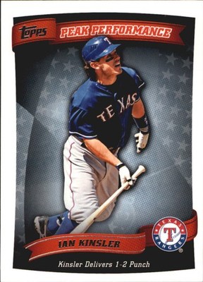 2010 Topps Baseball Peak Performance Insert Card #54 Ian Kinsler