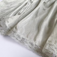 Vintage White Lace Hem Half Slip Plus Size Underskirt Made in USA