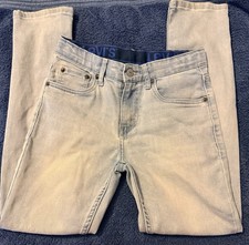 Levi's 512 Light Wash Slim Taper Denim Jeans Button Fly 5-Pocket Teens size 12