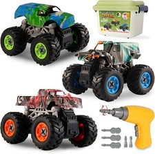 Take Apart Monster Truck Toys for Kids 3 4 5 6 7 8 Year Old Boys, STEM Education
