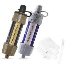 Outdoor Water Filter Straw Water Filtration System Water Purifier for Emergency 