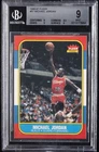 1986-87 FLEER #57 MICHAEL JORDAN ROOKIE RC BGS 9
