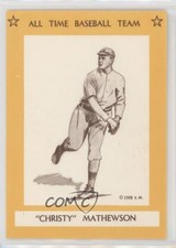 1968 Sports Memorabilia All Time Baseball Team Christy Mathewson #5 HOF 9ca