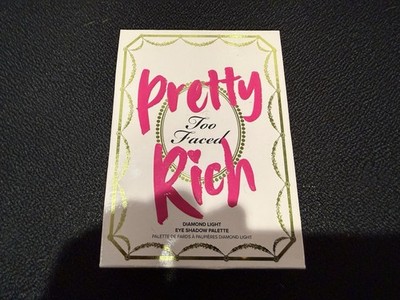 Too Faced PRETTY RICH Diamond Light Eye Shadow 16 Colors Eyeshadow Palette NIB