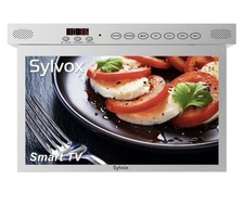 SYLVOX 15.6 inch Under Cabinet TV Kitchen TV 1080P Built-in Google Play RV TV